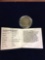 Republic of Liberia. Commemorative George W Bush coin, face value 10 dollars, 2001