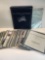 Commemorative PCS stamps and coins. US State Quarters. Binder, 17 States, extra sleeves