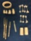 Oriental Theme Napkin holder, shakers, forks, animal figure spoons, Buddha Figures 18 pieces