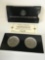 Eisenhower Silver Dollars 1972 set of 2