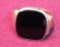 Gold & Black Onyx men's ring, size 5½   Date Stamped 1941