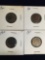 Indian Head Pennies 1900, 1903, 1906, 1907,