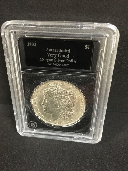 Morgan Silver Dollar 1903 Authenticated Very Good