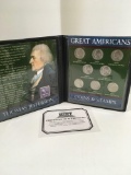 Thomas Jefferson Commemorative Nickel collection, Great American coins 1930-2000