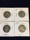 Walking Liberty Silver Quarter's. 1926, 1927, 1928, 1929