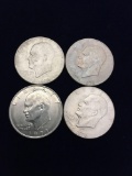 Eisenhower Silver dollars 3)1776-1976 1)1971