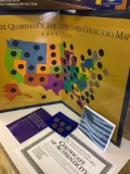 Limited Edition First State Quarters Of The United States Collectors Map