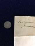Foreign Coin, Belgian dime