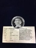 Commemorative Coins, Republic of Liberia. American Mint. Thomas Jefferson 2000, face value $20