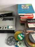 Electronics Vintage Aiwa recorder & over 40 assorted reels.