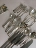 Silverware, Vintage assorted cutlery. 49 pieces.