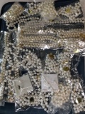 Women's Pearl Costume Jewelry, Necklaces & Bracelets 21 pieces
