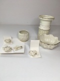 Lenox porcelain tealights and pins 9 pieces.