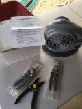 Mini lantern light, (3) Trimmers, & Fan heater