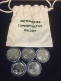 Commemorative US State Quarters Year 2000 5 pieces.