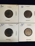 Indian Head Pennies 1900, 1903, 1906, 1907,