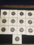 1940's Silver Quarters. 4) 1942, 6) 1943, 1) 1944, 1)1945,1)1946