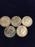 Kennedy Silver half dollars. 1977-1976