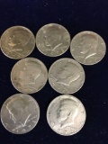 Kennedy Silver half dollars. 1972