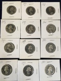 Washington Silver Quarters 7) 1942 5)1943