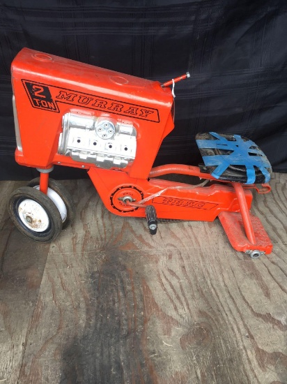 Vintage Murray Ball Bearing Trac Metal Pedal Tractor