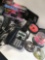 Lot. Uniden, Panasonic and Brother phone sets, assorted CDs and DVDs