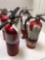 4) fire extinguishers