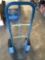 Blue Hand truck, deflated tires