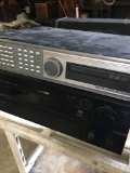 Yamaha Cinema DSP natural sound AV receiver RX-V100 turned on & Write Master Digital video recorder