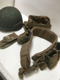 Belt, helmet, pouch