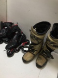 AlpineStar boots seem to be size 10 & Zetrablade roller blades size 10