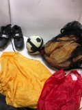 Lot. Ball, Nike Zoom size 12 size soccer shoes & vests 5) red 5) yellow