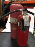 2) Amerex & Sentry fire extinguishers