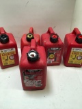 5 pieces. 1 gal gasoline containers
