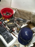 Lot. Assorted items. Analyzer, indicator, meter, hat, blades, etc