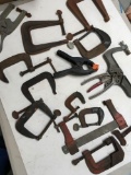 Lot. Assorted C clamps 20 pieces
