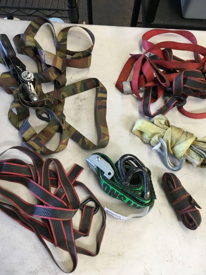 6 pieces. Assorted tie downs