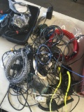 Electronics, Large Group of Charger Cords, USB Cable, Audio Cable etc