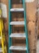 6' blue ladder with yellow top