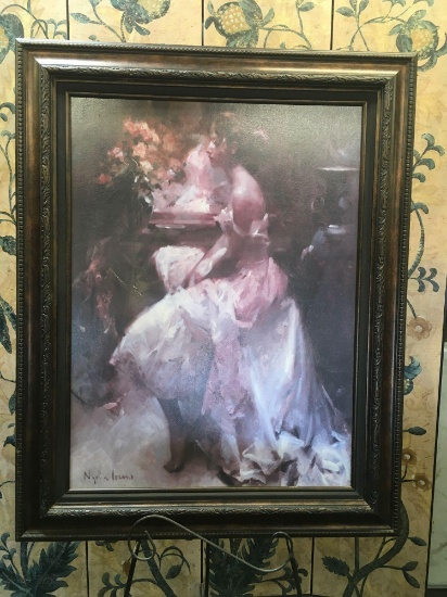 Framed art print by Lydia Lozano. 49" x 39"