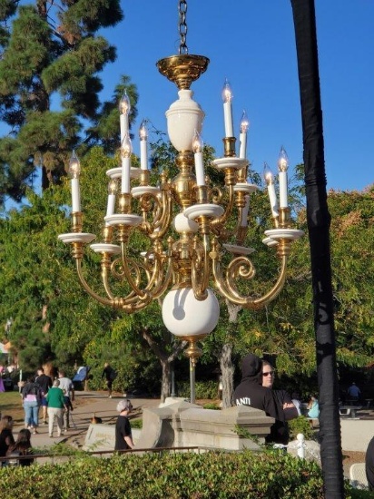 12-light, 3' T x 30" W chandelier