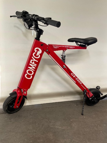 New Unopened box Comfygo electric e-bike model GE-5000. Red