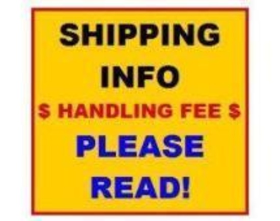 ****SHIPPING INFORMATION. DO NOT BID ON THIS ITEM. ****