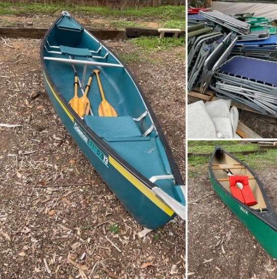 BSA DONATIONS Canoes & Camp Cots