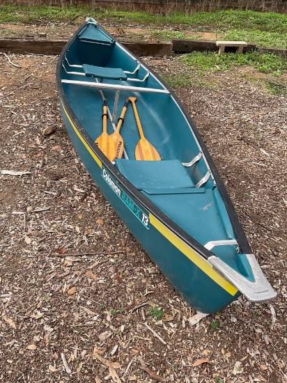 13' Coleman RAM-X 13 airhead with 2) Branches oars 1) Arrow oar