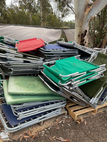 Foldable Camping cots. Condition varies, first come first serve