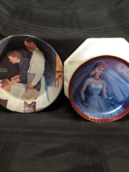 Vintage. 10" Norman Rockwell & Susie Morton plates