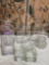 Lot of assorted glass vases / containers. 8 pieces