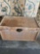 Vintage wicker trunk with metal accents. 20