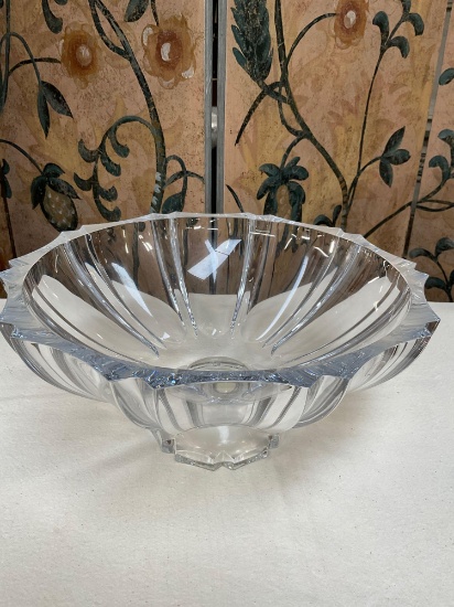 Vintage 24% led crystal bowl. Made in Slovenia. 6"T x 13"W